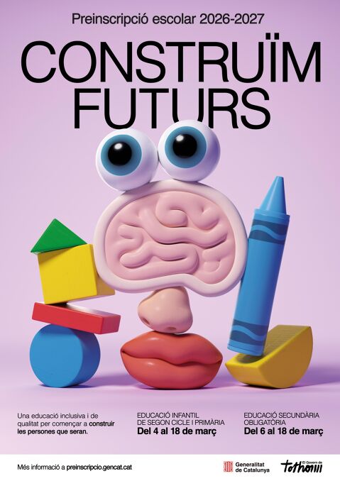 Preinscripció i matrícula curs 2026-27